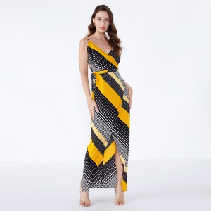 Le donne di modo del vestito 2019 gradiscono il vestito sexy dalle donne di estate di lunghezza lunga