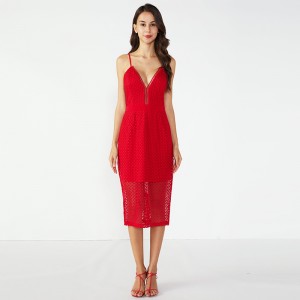 Vestito fasciante sexy da ragazza Fashion Kitenge Red Carpet